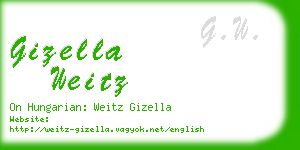 gizella weitz business card